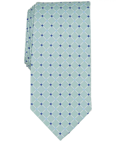 Men's Classic Grid Tie, Created for Modazone Mint - 1