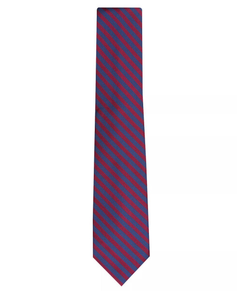 Men's Classic Stripe Tie, Created for Modazone Burgundy - 2