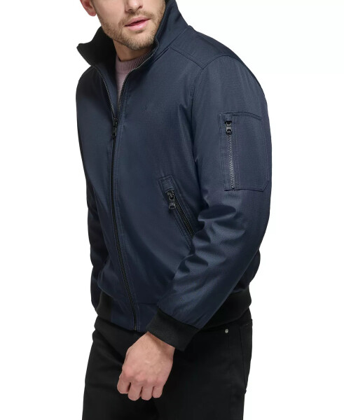 Men's Classic Zip-Front Ripstop Bomber Jacket True Navy - 5