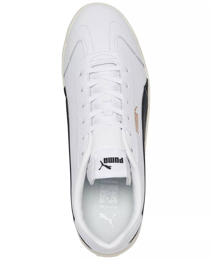 Men's Club 5v5 Casual Sneakers from Finish Line WHITE/BLACK/GOLD - 3