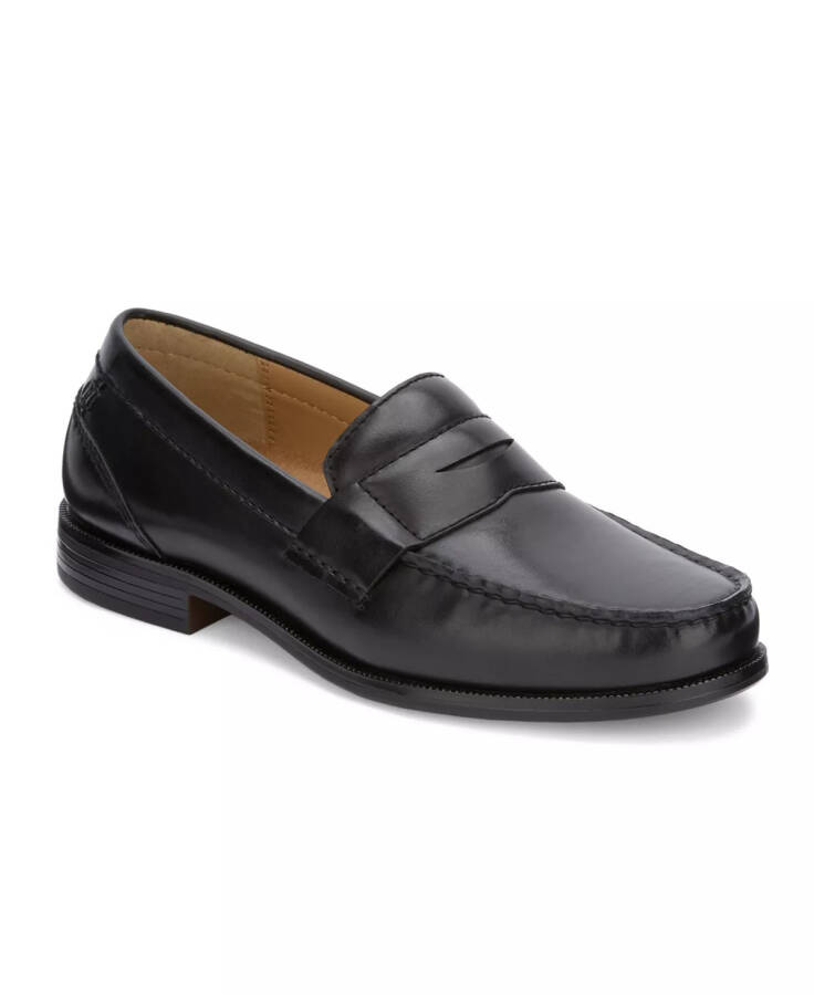 Men's Colleague Dress Penny Loafer Shoes Black - 1