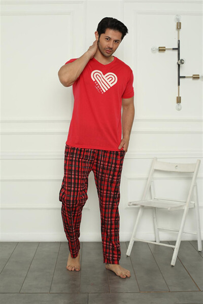 Men's Combed Cotton Pajama Set 6832 - 2