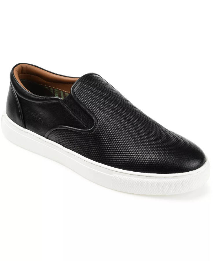 Men's Conley Slip-On Leather Sneakers Black - 1