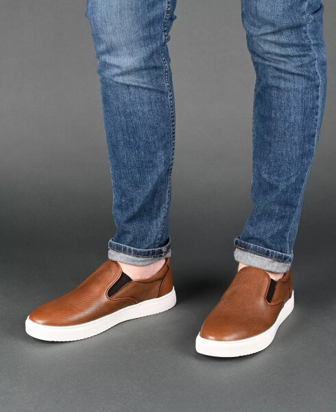 Men's Conley Slip-On Leather Sneakers Cognac - 6