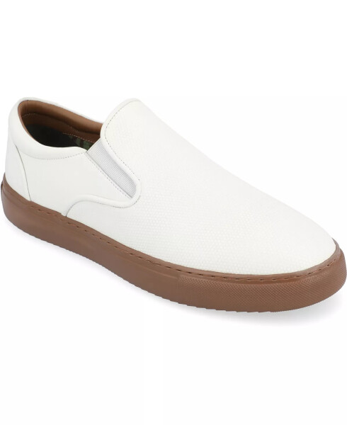 Men's Conley Slip-On Leather Sneakers White - 1