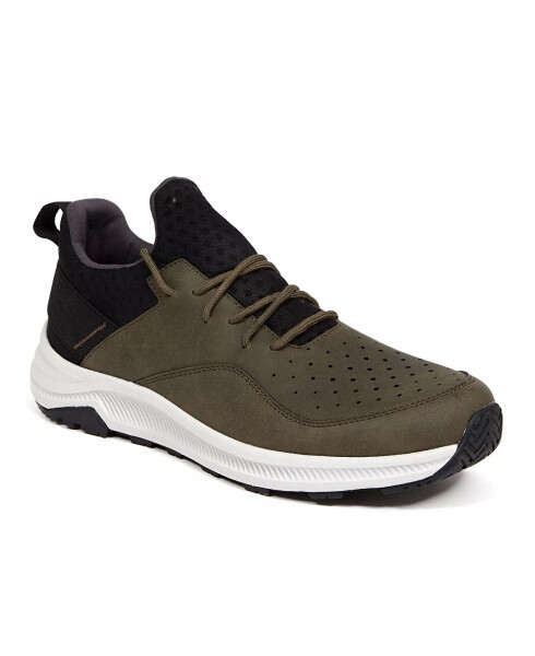 Men's Contour Comfort Casual Hybrid Hiking Sneakers Olive, Black - 1