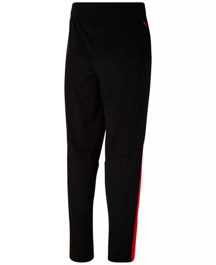 Men's Contrast Panel Tricot Sweatpants Black/High Risk Red - 5