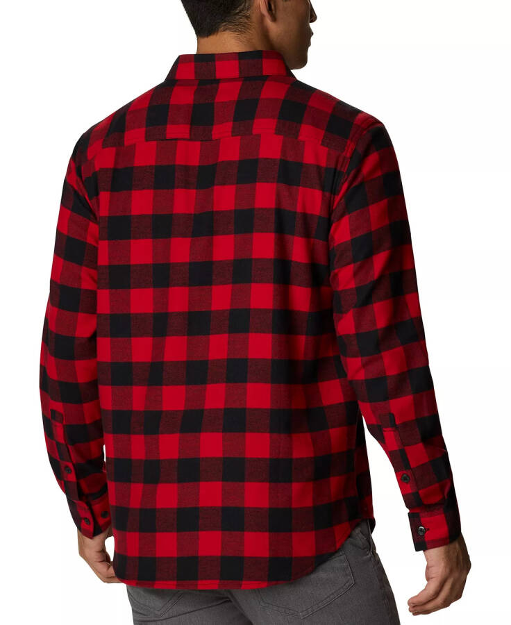 Men's Cornell Woods Flannel Long Sleeve Shirt Mountain Red Buffalo Check - 2