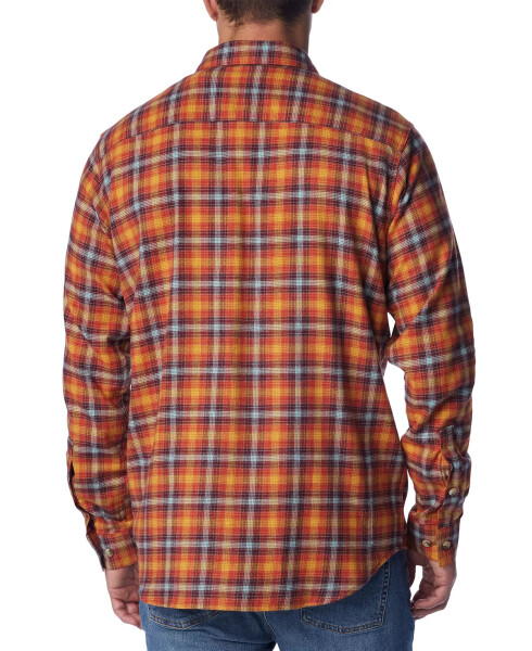 Men's Cornell Woods Flannel Long Sleeve Shirt Warp Red Tartan - 4