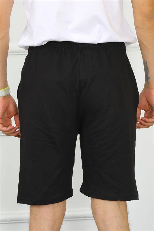 Men's Cotton Black Shorts 27484 - 2