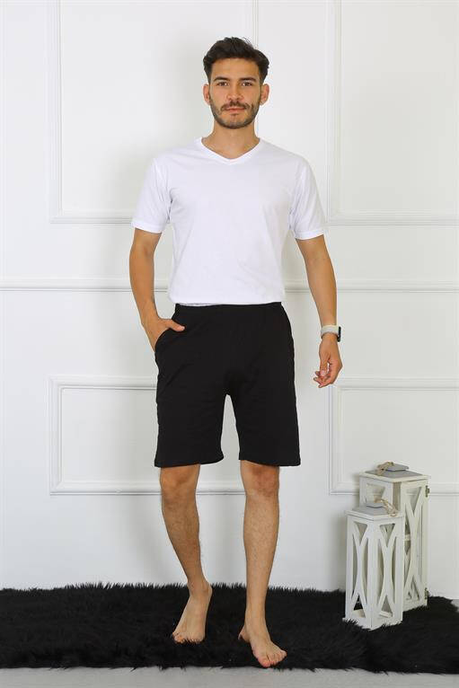 Men's Cotton Black Shorts 27484 - 3