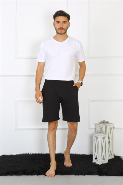 Men's Cotton Black Shorts 27484 - 4