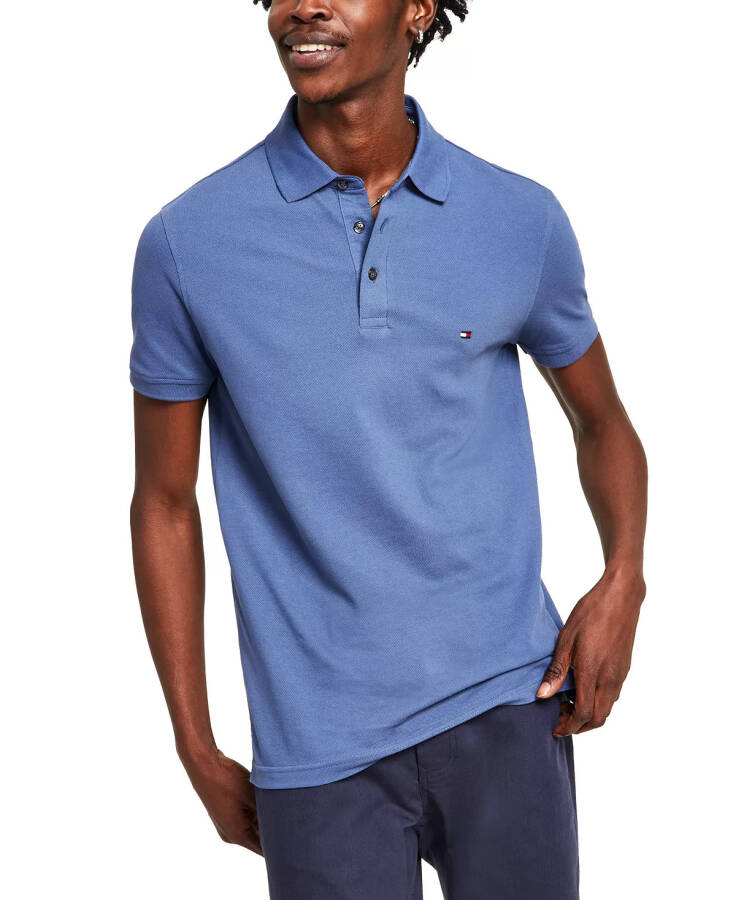 Men's Cotton Classic Fit 1985 Polo Faded Indigo Heather - 1