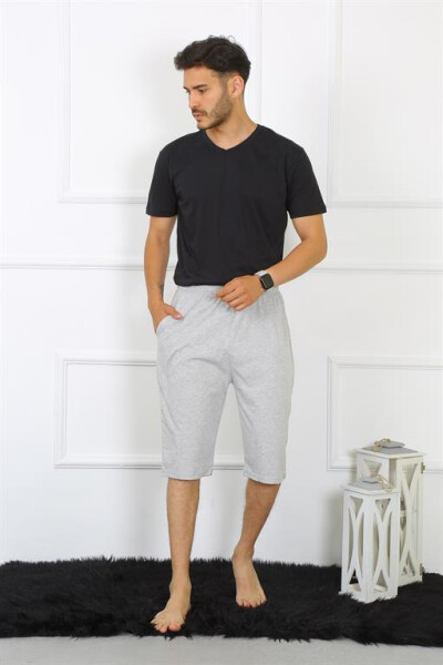 Men's Cotton Gray Capri 27480 - 1