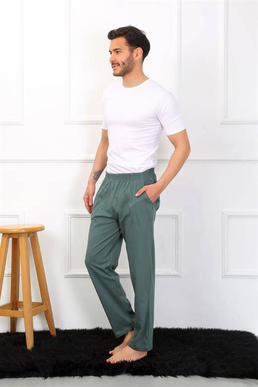 Men's Cotton Khaki Pajama Bottoms 27495 - 3