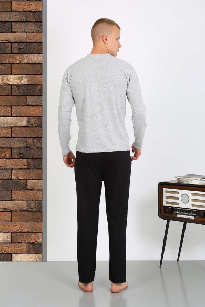 Men's Cotton Long Sleeve Pajama Set - 6