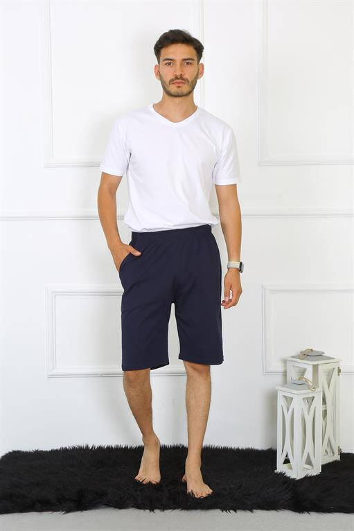 Men's Cotton Navy Blue Capri 27480 - 6