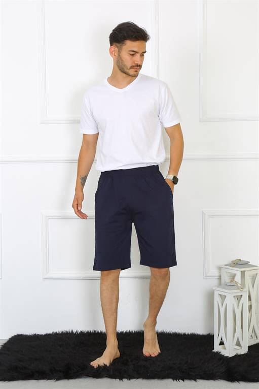 Men's Cotton Navy Blue Capri 27480 - 7