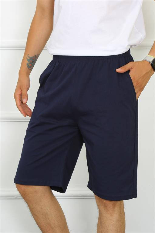 Men's Cotton Navy Blue Capri 27480 - 8