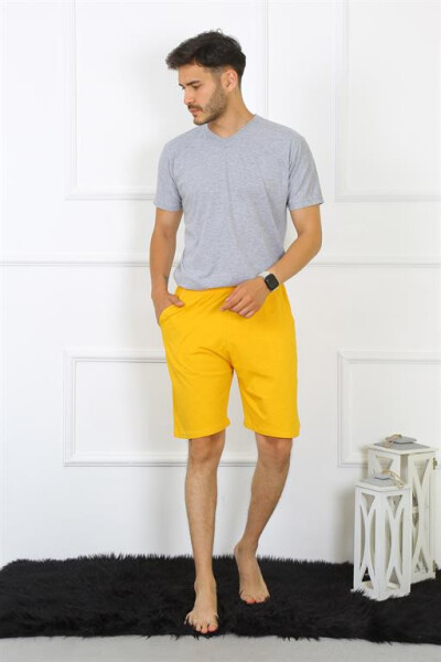 Men's Cotton Yellow Shorts 27484 - 3