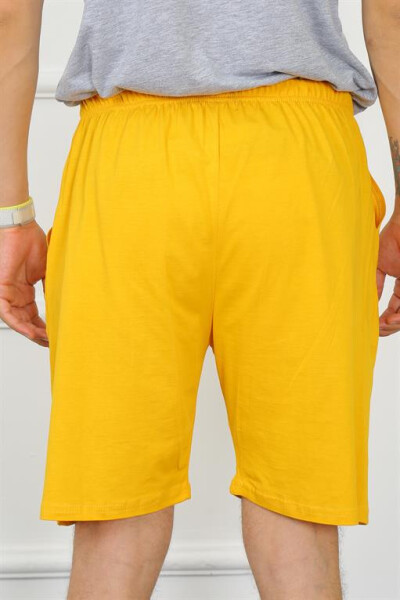 Men's Cotton Yellow Shorts 27484 - 4