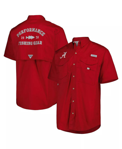 Men's Crimson Alabama Crimson Tide Bonehead Button-Up Shirt Crimson - 1