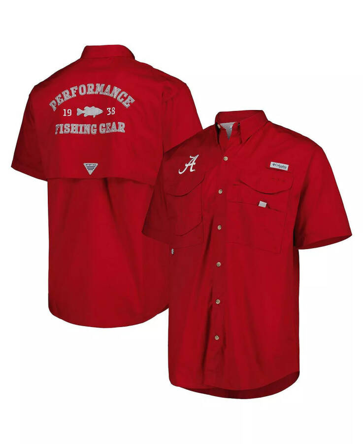 Men's Crimson Alabama Crimson Tide Bonehead Button-Up Shirt Crimson - 2