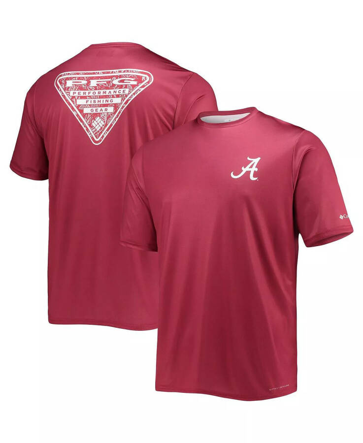 Men's Crimson Alabama Crimson Tide Terminal Tackle Omni-Shade T-shirt Crimson - 1