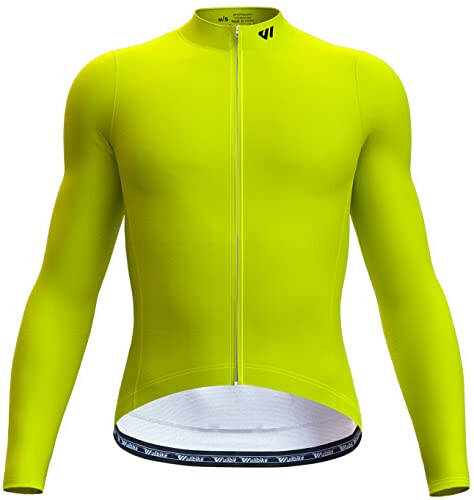 Men's Cycling Jerseys Long Sleeve Bike Biking Shirts Full Zip with Pockets Road Bicycle Clothing - 1