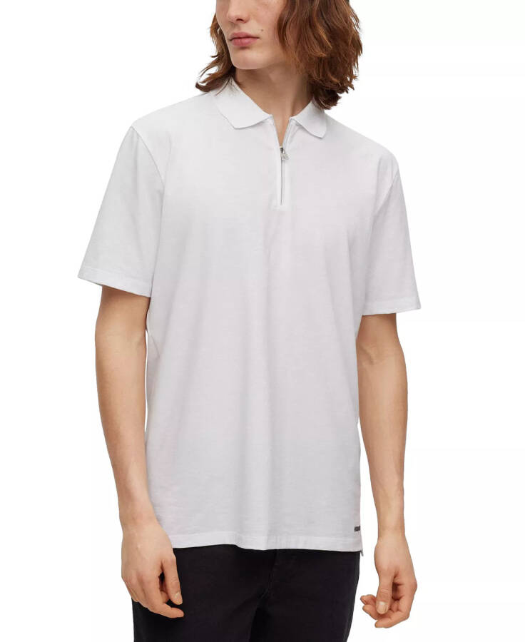 Men's Dekok Zip-Closure Polo Shirt White - 4