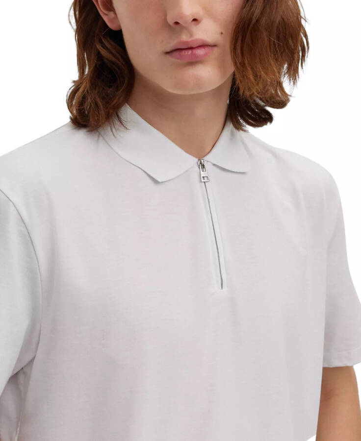 Men's Dekok Zip-Closure Polo Shirt White - 6