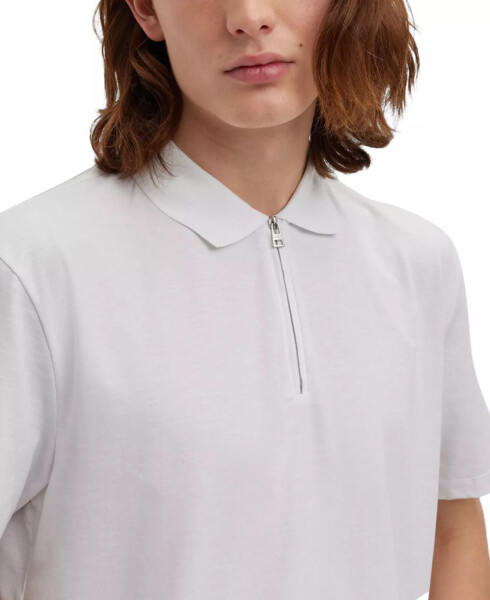 Men's Dekok Zip-Closure Polo Shirt White - 3