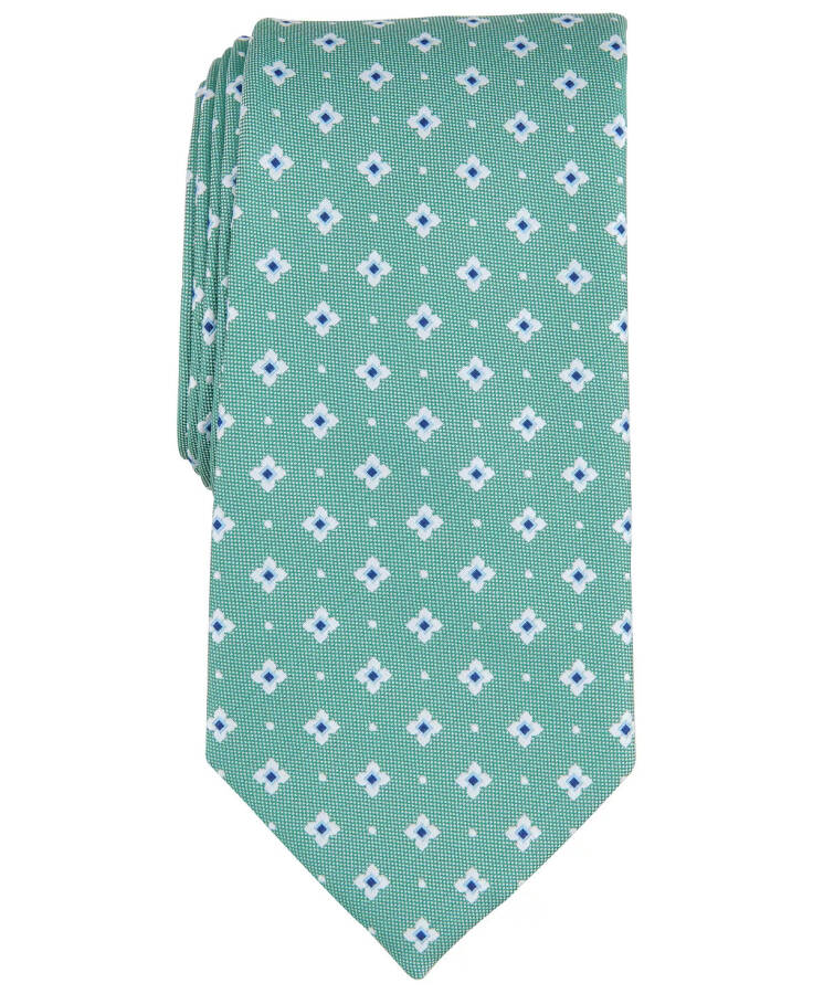 Men's Delaney Medallion Tie, Created for Modazone Green - 1