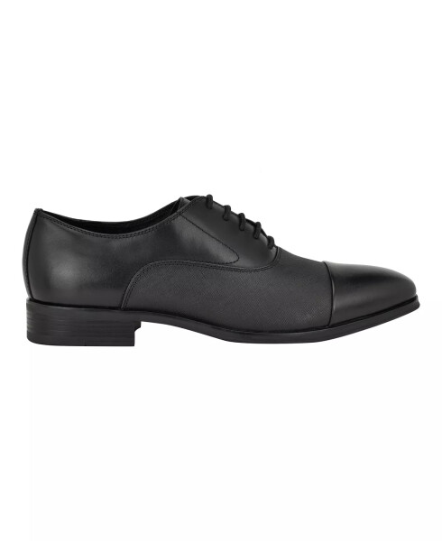 Men's Drew Lace-Up Dress Oxford Black Leather - 2