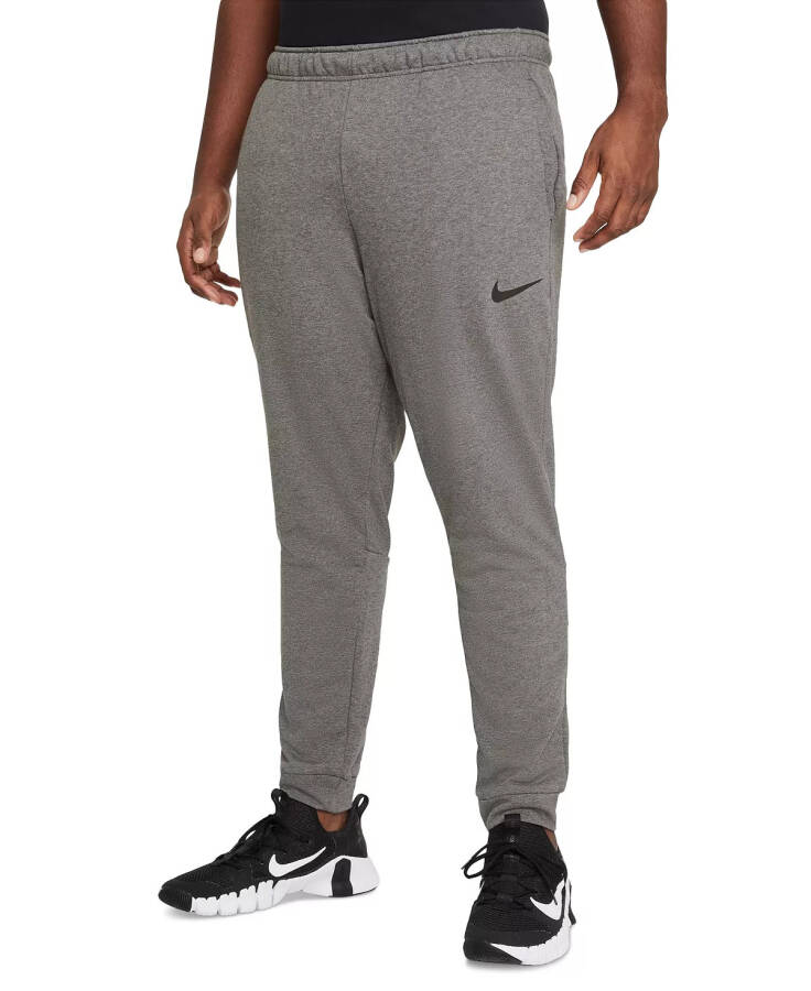 Men's Dri-FIT Taper Fitness Fleece Pants Charcoal Heather - 1