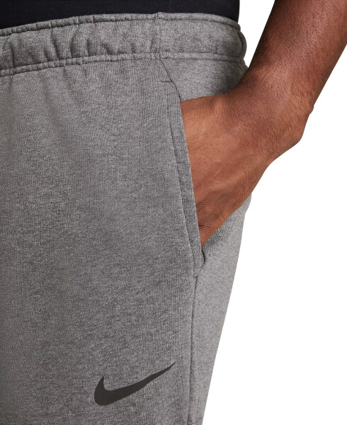 Men's Dri-FIT Taper Fitness Fleece Pants Charcoal Heather - 6