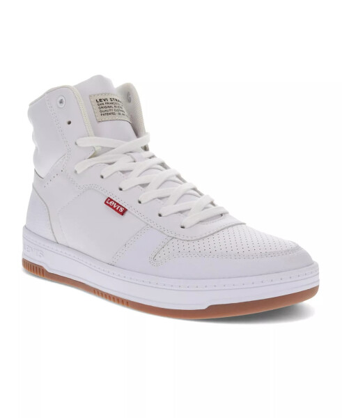 Men's Drive Hi High Top Sneakers White, Gum - 1