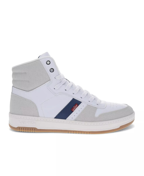 Men's Drive High-top Lace Up Sneakers White, Natural, Vintage Indigo - 2