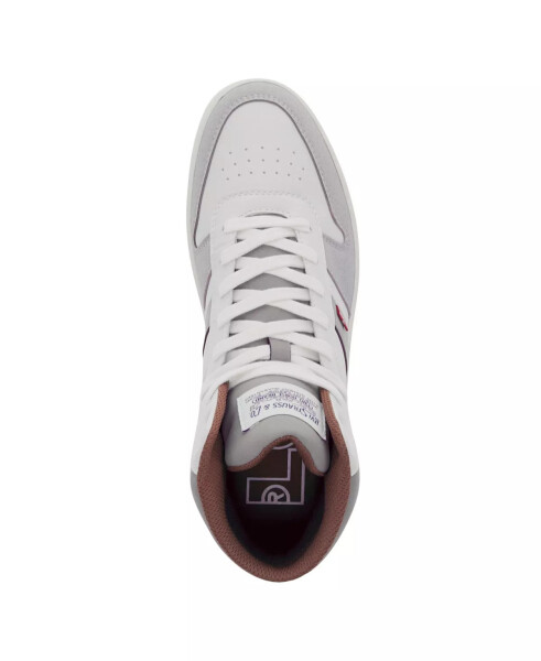 Men's Drive High-top Lace Up Sneakers Winter White, Cappuccino, Mocha - 4