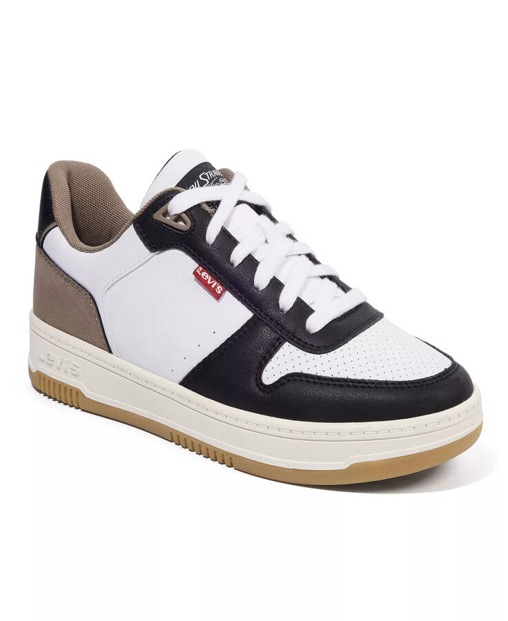 Men's Drive Lo Lace Up Sneaker White/Black/Khaki - 1