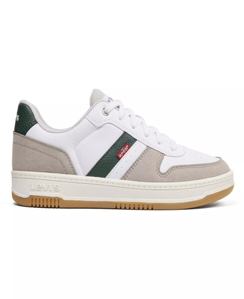 Men's Drive Lo Lace Up Sneaker White/Cappuccino/Forest Green - 2