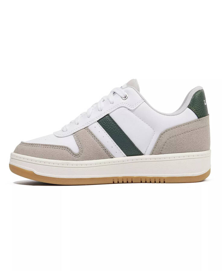 Men's Drive Lo Lace Up Sneaker White/Cappuccino/Forest Green - 3