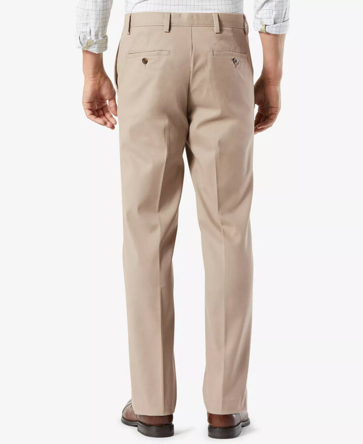 Men's Easy Classic Fit Khaki Stretch Pants Timber Wolf - 6