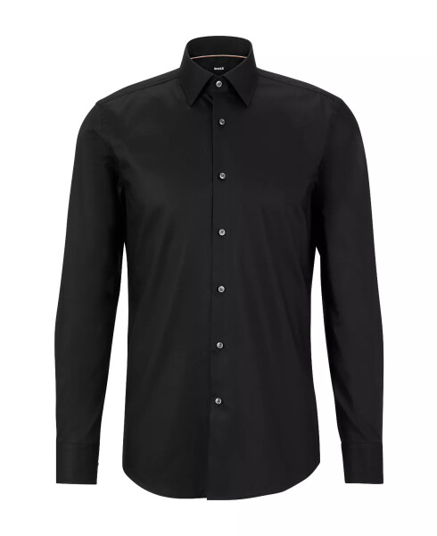 Men's Easy-Iron Slim-Fit Dress Shirt Black - 2