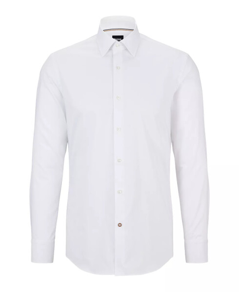 Men's Easy-Iron Slim-Fit Dress Shirt White - 3