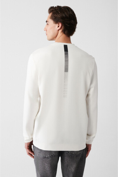 Men's Ecru Interlock Sweatshirt - 9