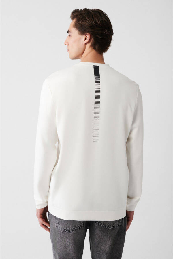 Men's Ecru Interlock Sweatshirt - 9