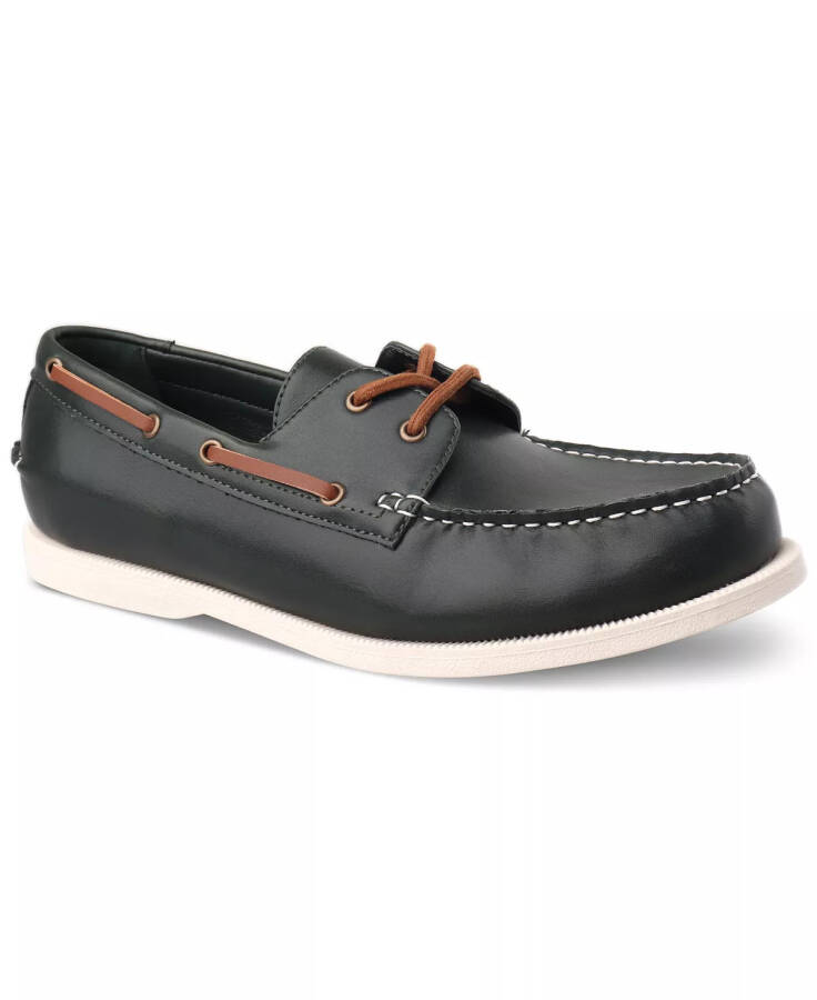 Men's Elliot Boat Shoes, Created for Macy's Dark Green - 1