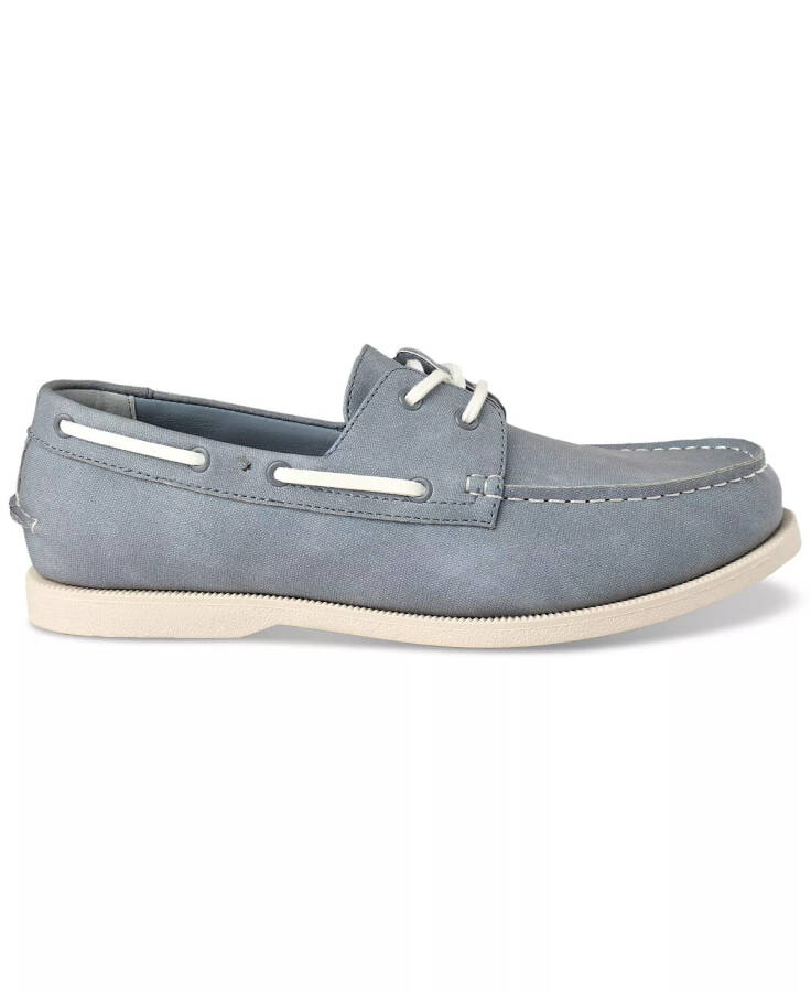 Men's Elliot Lace-Up Boat Shoes, Created for Macy's Light Blue - 2