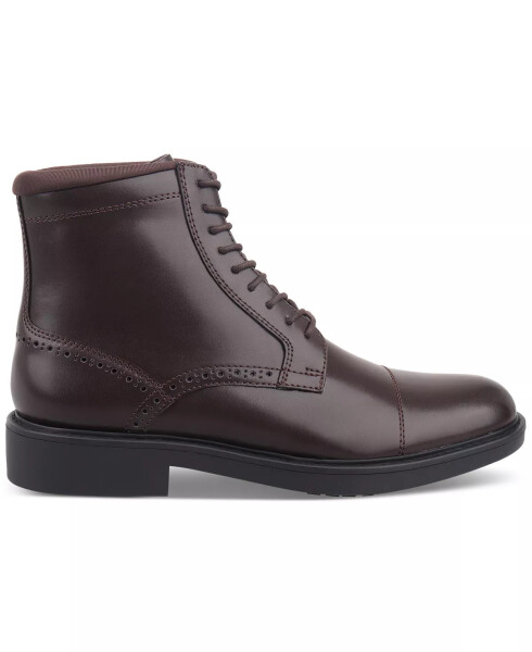 Men's Elroy Lace-Up Cap-Toe Boots, Created for Modazone - Brown - 2